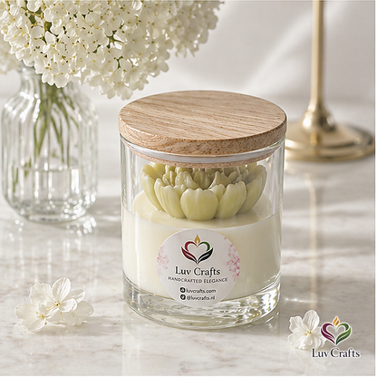 Soft Olive Heart Peony