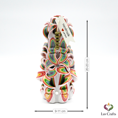 Spectrum Ribbons – Hand-Carved Luxury Candle