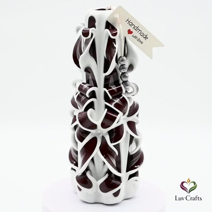 Smoked Cocoa Ribbons – Hand-Carved Luxury Candle